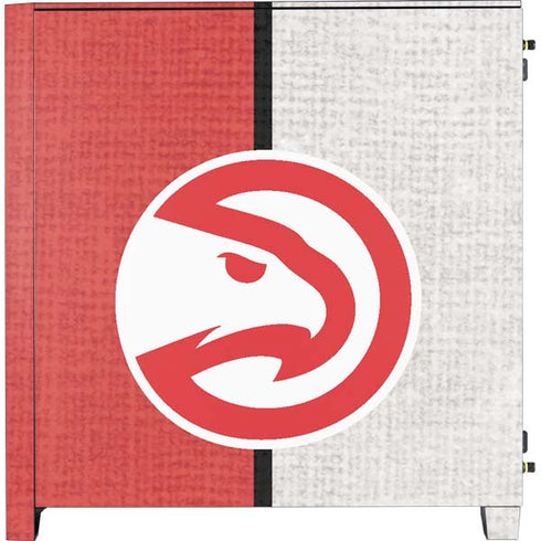 NBA Atlanta Hawks Canvas Corsair 4000D Tempered Glass Mid-Tower ATX Case Skin