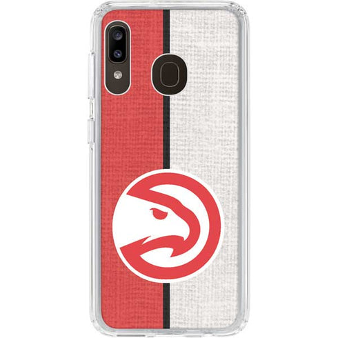 NBA Atlanta Hawks Canvas Galaxy A20 Clear Case