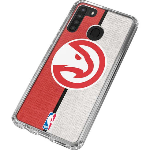 NBA Atlanta Hawks Canvas Galaxy A21 Clear Case