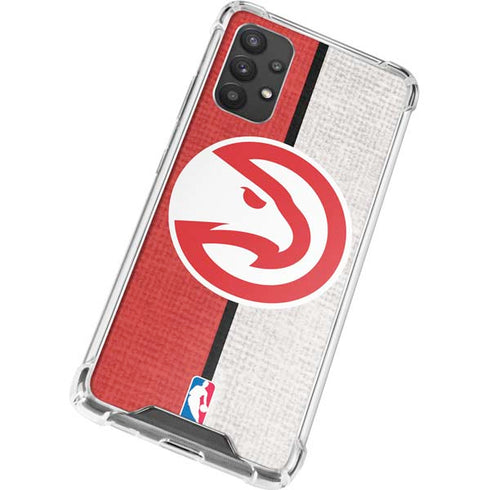 NBA Atlanta Hawks Canvas Galaxy A32 5G Clear Case