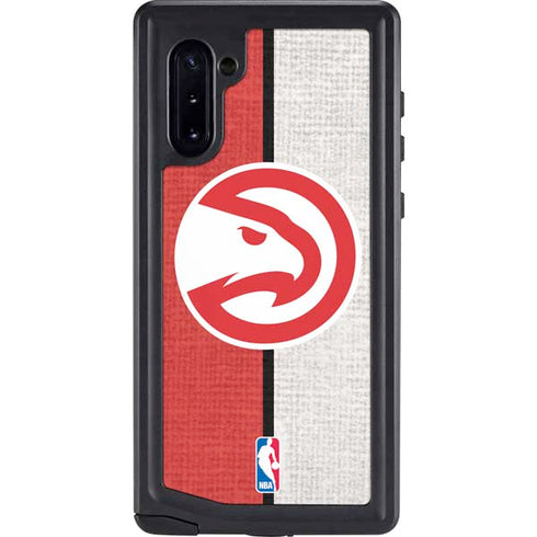 NBA Atlanta Hawks Canvas Galaxy Note 10 Waterproof Case