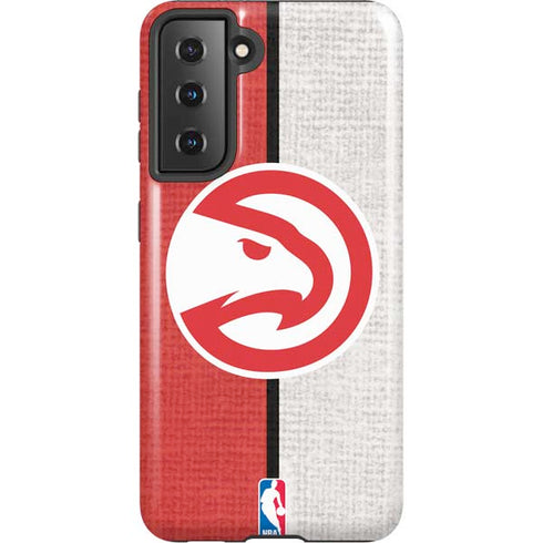 NBA Atlanta Hawks Canvas Galaxy S21 5G Pro Case
