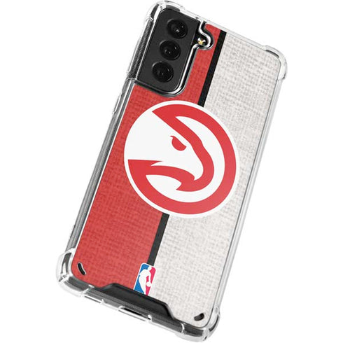 NBA Atlanta Hawks Canvas Galaxy S21 Plus 5G Clear Case