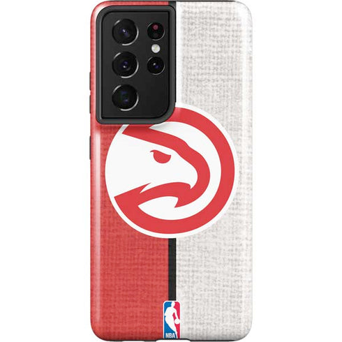 NBA Atlanta Hawks Canvas Galaxy S21 Ultra 5G Pro Case