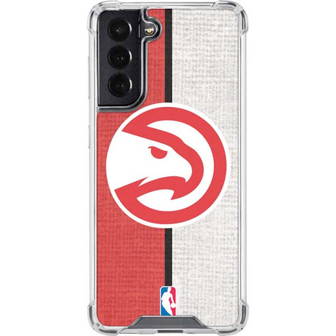 NBA Atlanta Hawks Canvas Galaxy S22 Clear Case