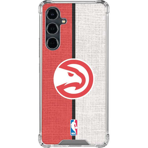 NBA Atlanta Hawks Canvas Galaxy S23 FE Clear Case