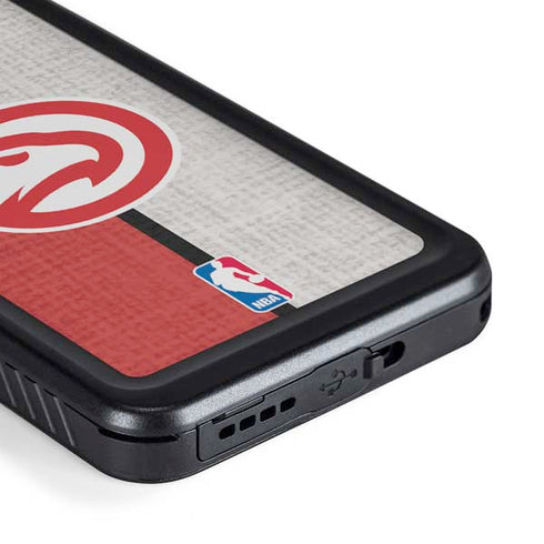 NBA Atlanta Hawks Canvas Galaxy S23 Plus Waterproof Case