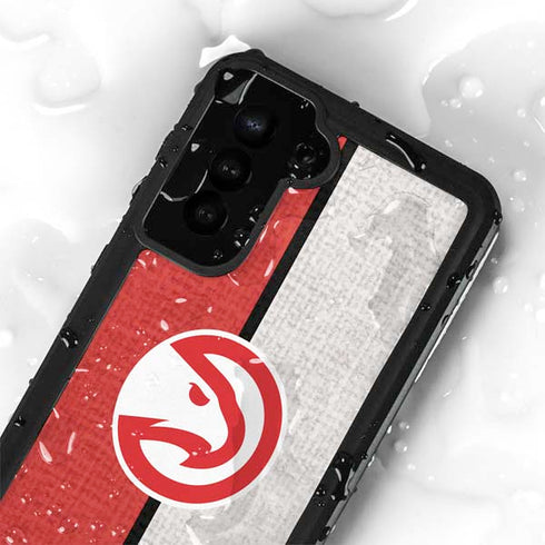 NBA Atlanta Hawks Canvas Galaxy S23 Waterproof Case