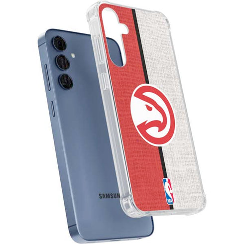 NBA Atlanta Hawks Canvas Galaxy S24 Clear Case