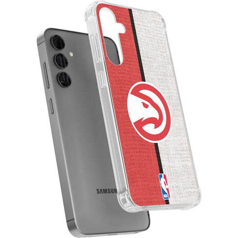 NBA Atlanta Hawks Canvas Galaxy S24 Plus Clear Case