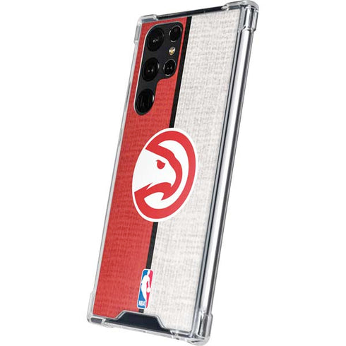 NBA Atlanta Hawks Canvas Galaxy S24 Ultra Clear Case