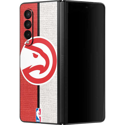 NBA Atlanta Hawks Canvas Galaxy Z Fold3 5G Skin