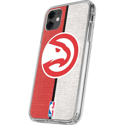 NBA Atlanta Hawks Canvas iPhone 11 Clear Case