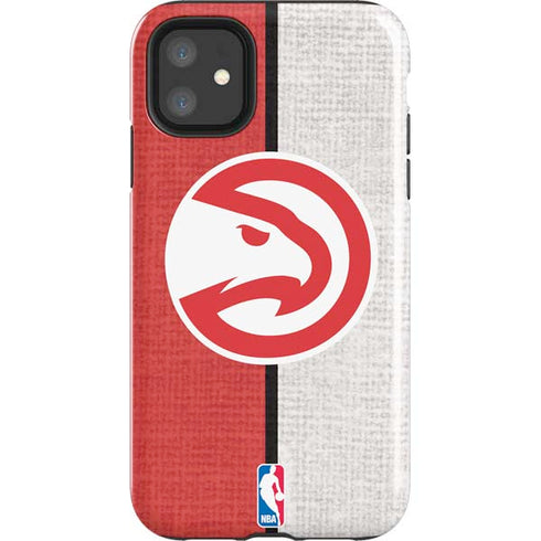 NBA Atlanta Hawks Canvas iPhone 11 Impact Case