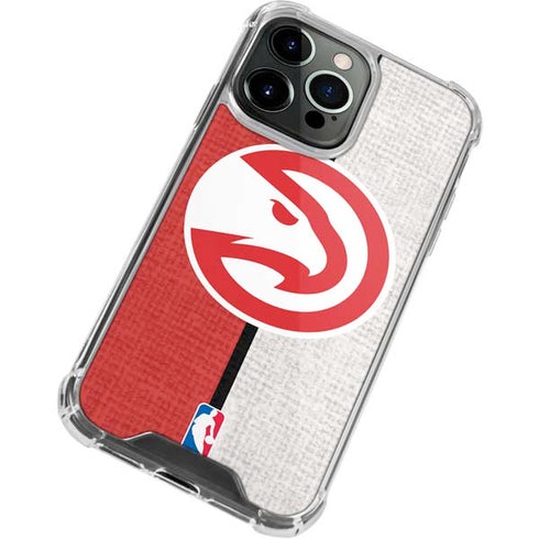 NBA Atlanta Hawks Canvas iPhone 13 Pro Clear Case