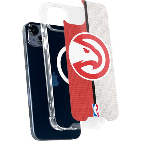 NBA Atlanta Hawks Canvas iPhone 15 Plus MagSafe Case