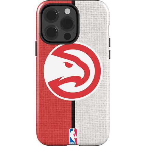 NBA Atlanta Hawks Canvas iPhone 15 Pro Impact Case