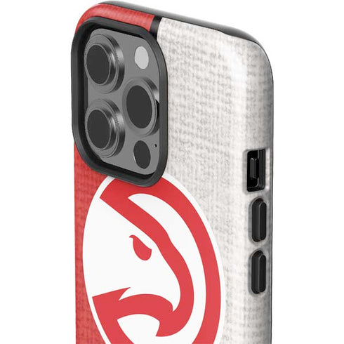 NBA Atlanta Hawks Canvas iPhone 15 Pro Impact Case