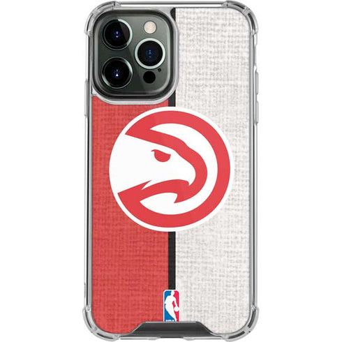 NBA Atlanta Hawks Canvas iPhone 14 Pro Max Clear Case