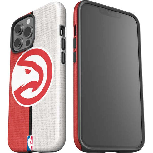 NBA Atlanta Hawks Canvas iPhone 15 Pro Max Impact Case