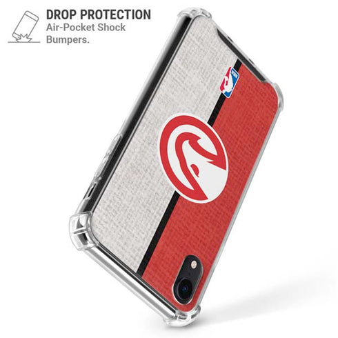 NBA Atlanta Hawks Canvas iPhone XR Clear Case