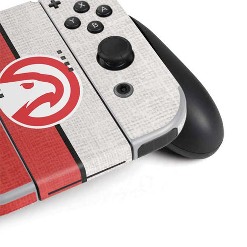 NBA Atlanta Hawks Canvas Nintendo Switch OLED (2021) Skin