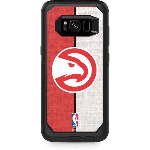 NBA Atlanta Hawks Canvas Otterbox Commuter Galaxy Skin