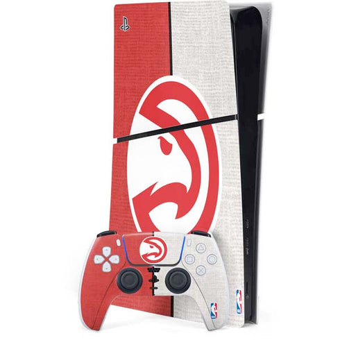 NBA Atlanta Hawks Canvas PS5 Slim Digital Edition Console Skin