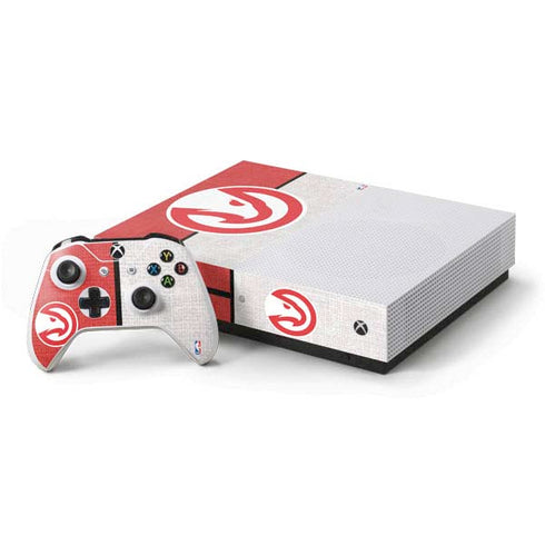 NBA Atlanta Hawks Canvas Xbox One S Console and Controller Bundle Skin