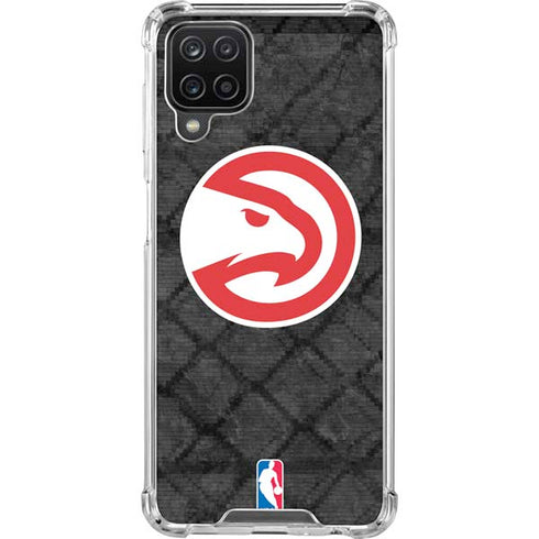 NBA Atlanta Hawks Dark Rust Galaxy A12 Clear Case