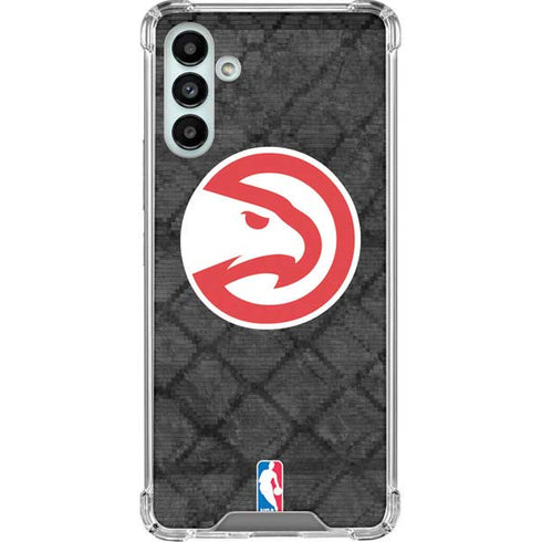 NBA Atlanta Hawks Dark Rust Galaxy A13 5G Clear Case