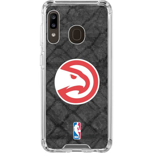 NBA Atlanta Hawks Dark Rust Galaxy A30 Clear Case