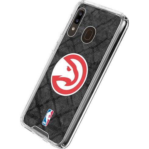 NBA Atlanta Hawks Dark Rust Galaxy A30 Clear Case