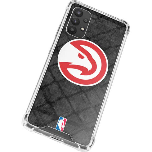 NBA Atlanta Hawks Dark Rust Galaxy A32 5G Clear Case