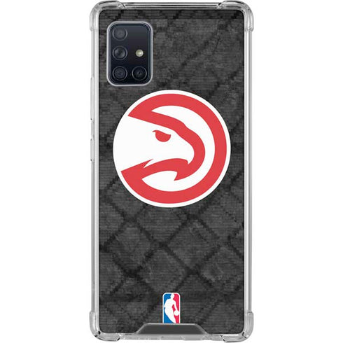 NBA Atlanta Hawks Dark Rust Galaxy A51 5G Clear Case