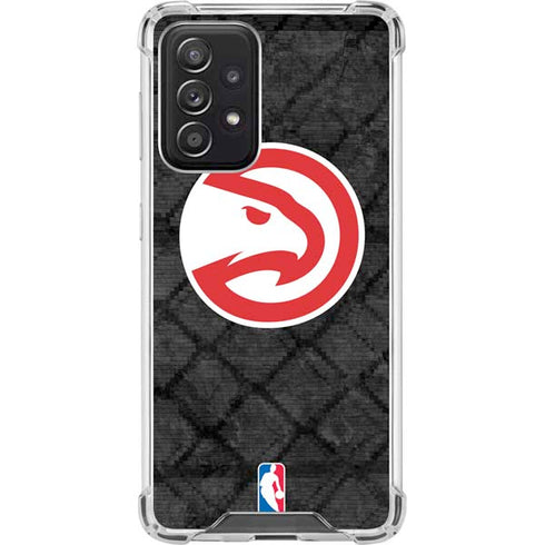 NBA Atlanta Hawks Dark Rust Galaxy A52 5G Clear Case