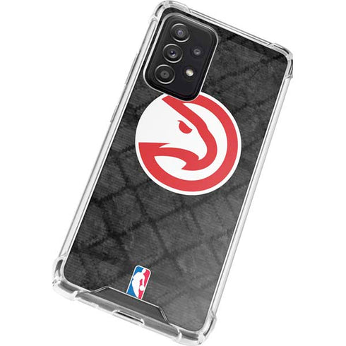 NBA Atlanta Hawks Dark Rust Galaxy A52 5G Clear Case