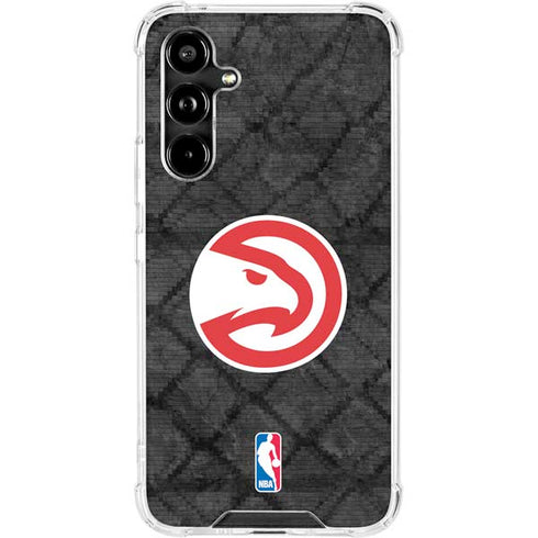 NBA Atlanta Hawks Dark Rust Galaxy A54 5G Clear Case