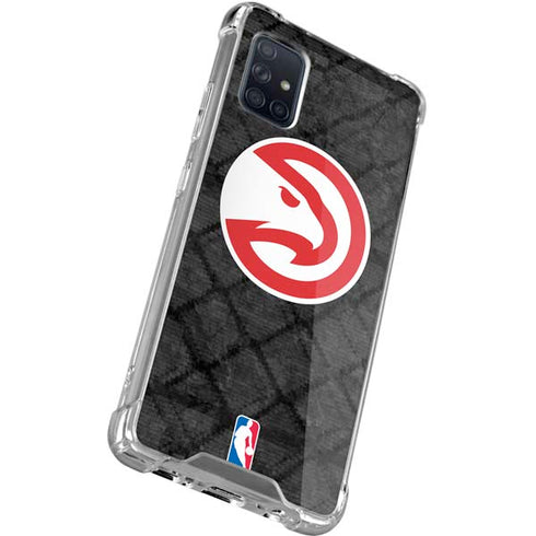 NBA Atlanta Hawks Dark Rust Galaxy A71 5G Clear Case