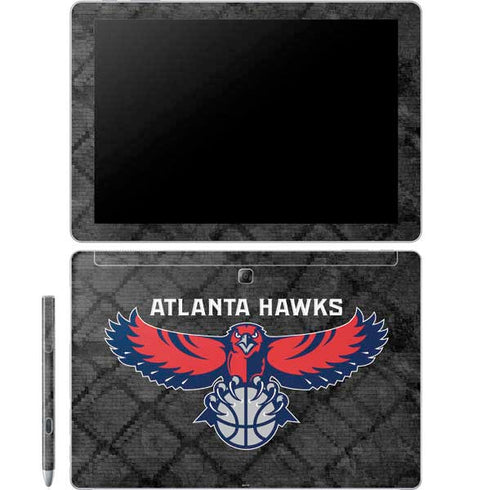 NBA Atlanta Hawks Dark Rust Galaxy Book 12in Skin