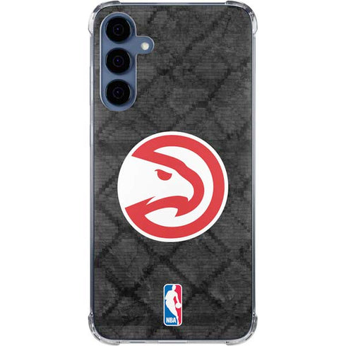 NBA Atlanta Hawks Dark Rust Galaxy S24 Clear Case