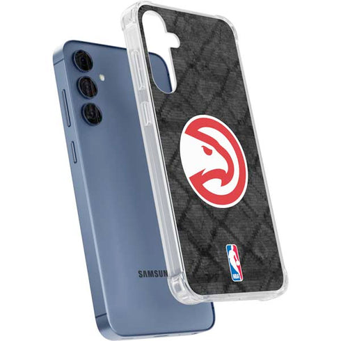 NBA Atlanta Hawks Dark Rust Galaxy S24 Clear Case