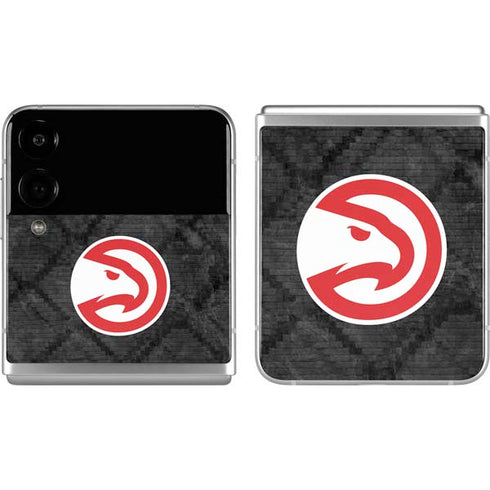 NBA Atlanta Hawks Dark Rust Galaxy Z Flip4 5G Skin