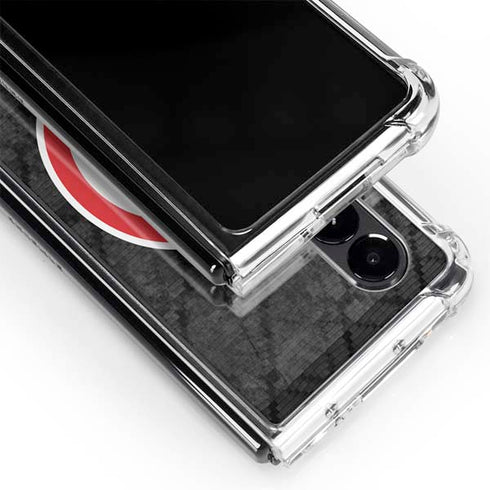 NBA Atlanta Hawks Dark Rust Galaxy Z Fold4 5G Clear Case