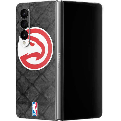 NBA Atlanta Hawks Dark Rust Galaxy Z Fold4 5G Skin
