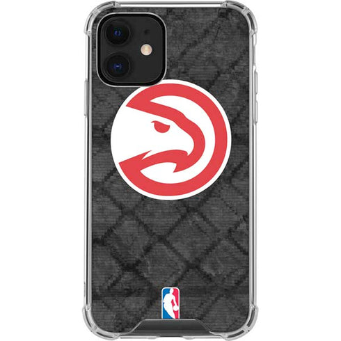 NBA Atlanta Hawks Dark Rust iPhone 12 Clear Case