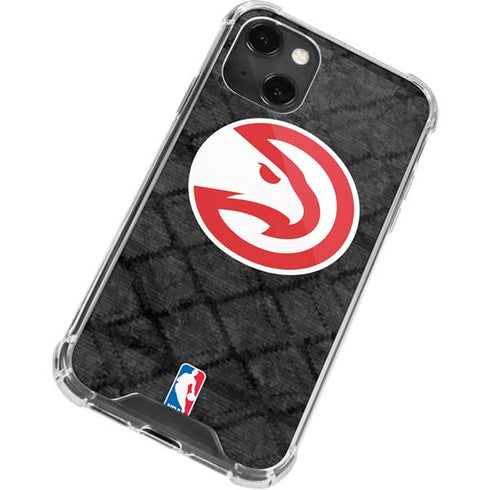 NBA Atlanta Hawks Dark Rust iPhone 13 Mini Clear Case