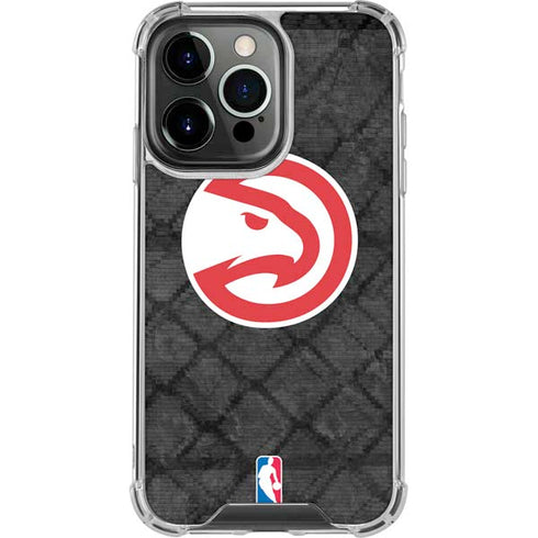 NBA Atlanta Hawks Dark Rust iPhone 13 Pro Clear Case