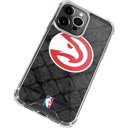 NBA Atlanta Hawks Dark Rust iPhone 13 Pro Clear Case