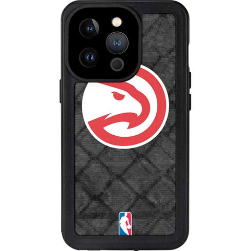 NBA Atlanta Hawks Dark Rust iPhone 14 Pro Waterproof Case